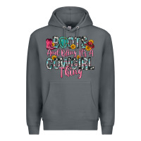 Rock boots and bling it s a cowgirl thing Premium Hoodie - Zillion Design Studio