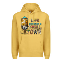 Antique Gold life is better in a small town Premium Hoodie - Zillion Design Studio