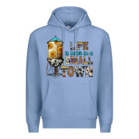 Colony Blue life is better in a small town Premium Hoodie - Zillion Design Studio