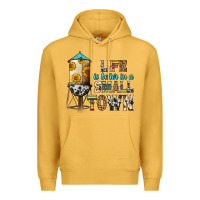 Mustard life is better in a small town Premium Hoodie - Zillion Design Studio