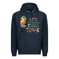 Navy life is better in a small town Premium Hoodie - Zillion Design Studio
