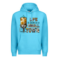 Ocean Blue life is better in a small town Premium Hoodie - Zillion Design Studio