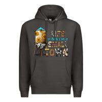 Smoke life is better in a small town Premium Hoodie - Zillion Design Studio