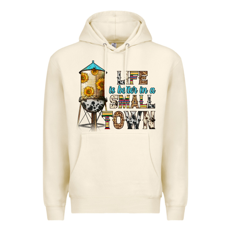 Life Is Better In A Small Town Premium Hoodie by Zillion Design Studio | Teevron