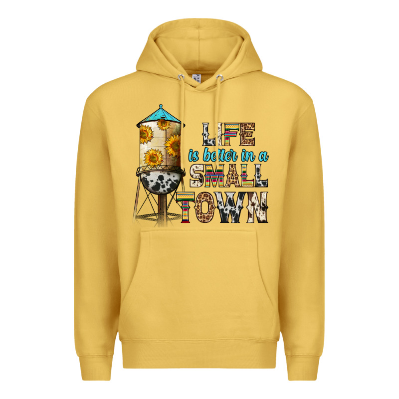 Life Is Better In A Small Town Premium Hoodie by Zillion Design Studio | Teevron