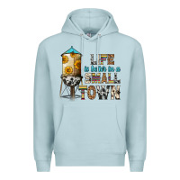 Blue Mist life is better in a small town Premium Hoodie - Zillion Design Studio