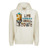 Oatmeal Heather life is better in a small town Premium Hoodie - Zillion Design Studio