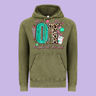 Ot Occupational Therapist Vintage Hoodie Designed By Adodesignshop