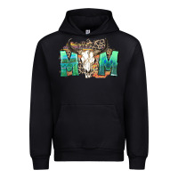 Black mom with bull skull Urban Hoodie - Zillion Design Studio