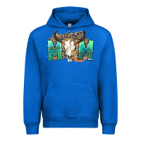 Cobalt mom with bull skull Urban Hoodie - Zillion Design Studio