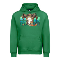 Emerald mom with bull skull Urban Hoodie - Zillion Design Studio