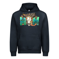 Navy mom with bull skull Urban Hoodie - Zillion Design Studio