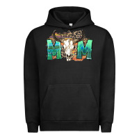 Pigment Black mom with bull skull Urban Hoodie - Zillion Design Studio
