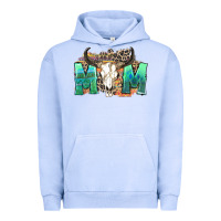 Pigment Grape Ice mom with bull skull Urban Hoodie - Zillion Design Studio