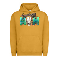 Pigment Peanut Butter mom with bull skull Urban Hoodie - Zillion Design Studio