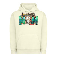 Pigment Pistachio mom with bull skull Urban Hoodie - Zillion Design Studio