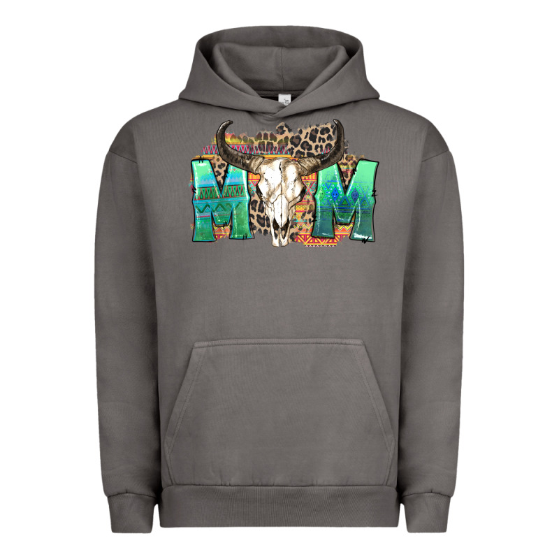 Mom With Bull Skull Urban Hoodie by Zillion Design Studio | Teevron