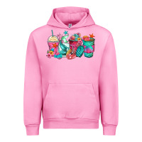 Fuchsia Pink mermaid tail coffee cups Urban Hoodie - Zillion Design Studio