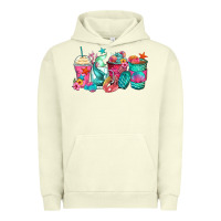 Pigment Pistachio mermaid tail coffee cups Urban Hoodie - Zillion Design Studio