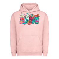 Pigment Salmon mermaid tail coffee cups Urban Hoodie - Zillion Design Studio