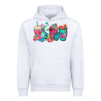 White mermaid tail coffee cups Urban Hoodie - Zillion Design Studio