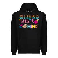Black shaping little mind Premium Hoodie - texasbilliewilder