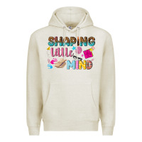 Oatmeal Heather shaping little mind Premium Hoodie - texasbilliewilder