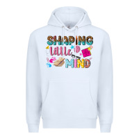 White shaping little mind Premium Hoodie - texasbilliewilder
