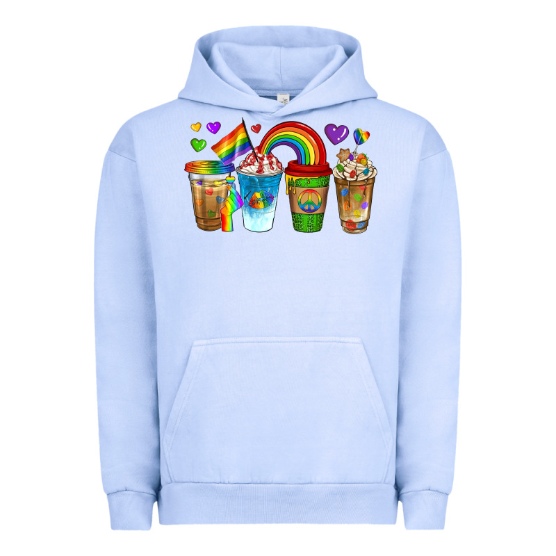 Lgbtq Coffee Drinks Urban Hoodie by texasbilliewilder | Teevron