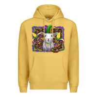 Antique Gold mardi gras baby sheep king cake fleur de lis Premium Hoodie - RanaPortraitStore