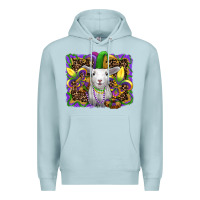 Blue Mist mardi gras baby sheep king cake fleur de lis Premium Hoodie - RanaPortraitStore