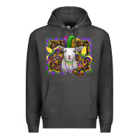 Charcoal Heather mardi gras baby sheep king cake fleur de lis Premium Hoodie - RanaPortraitStore