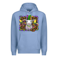 Colony Blue mardi gras baby sheep king cake fleur de lis Premium Hoodie - RanaPortraitStore