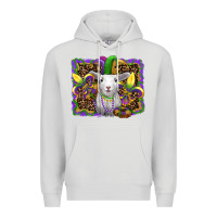 Dove Grey mardi gras baby sheep king cake fleur de lis Premium Hoodie - RanaPortraitStore