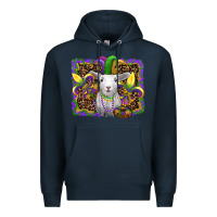 Navy mardi gras baby sheep king cake fleur de lis Premium Hoodie - RanaPortraitStore