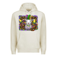 Oatmeal Heather mardi gras baby sheep king cake fleur de lis Premium Hoodie - RanaPortraitStore