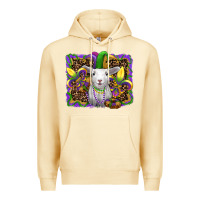 Pina Colada mardi gras baby sheep king cake fleur de lis Premium Hoodie - RanaPortraitStore