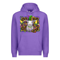 Purple mardi gras baby sheep king cake fleur de lis Premium Hoodie - RanaPortraitStore