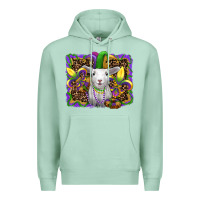 Seafoam mardi gras baby sheep king cake fleur de lis Premium Hoodie - RanaPortraitStore