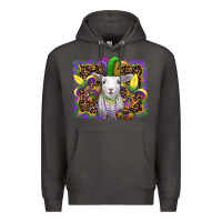 Smoke mardi gras baby sheep king cake fleur de lis Premium Hoodie - RanaPortraitStore