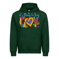 Forest Green its okay to say gay Urban Hoodie - texasbilliewilder