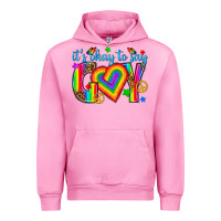 Fuchsia Pink its okay to say gay Urban Hoodie - texasbilliewilder