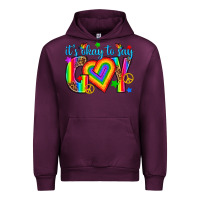 Mauve Wine its okay to say gay Urban Hoodie - texasbilliewilder