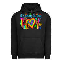 Pigment Black its okay to say gay Urban Hoodie - texasbilliewilder