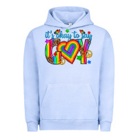 Pigment Grape Ice its okay to say gay Urban Hoodie - texasbilliewilder