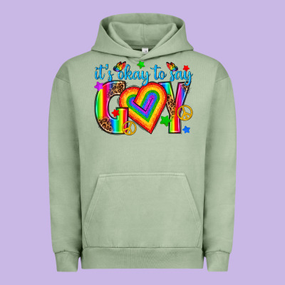 Urban Hoodie its okay to say gay