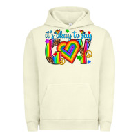 Pigment Pistachio its okay to say gay Urban Hoodie - texasbilliewilder