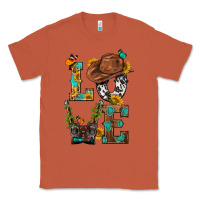 Copper Western Love with Gun Classic Tee - BundleAndBundleShop