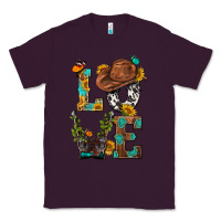 Plum Western Love with Gun Classic Tee - BundleAndBundleShop