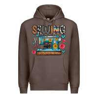 Coffee sewing life Premium Hoodie - Zillion Design Studio